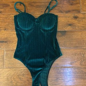 Lulus Emerald Green Bodysuit Size XS